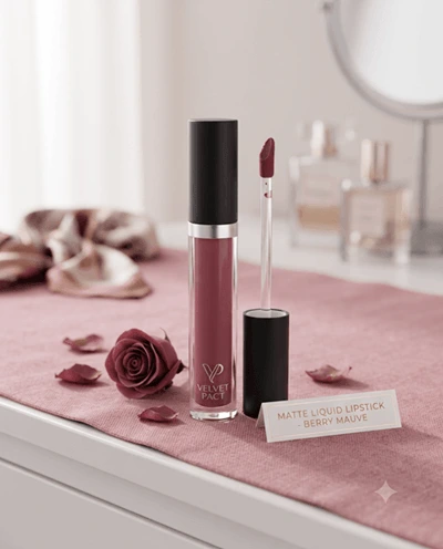 Matte Liquid Lipstick - Berry Mauve